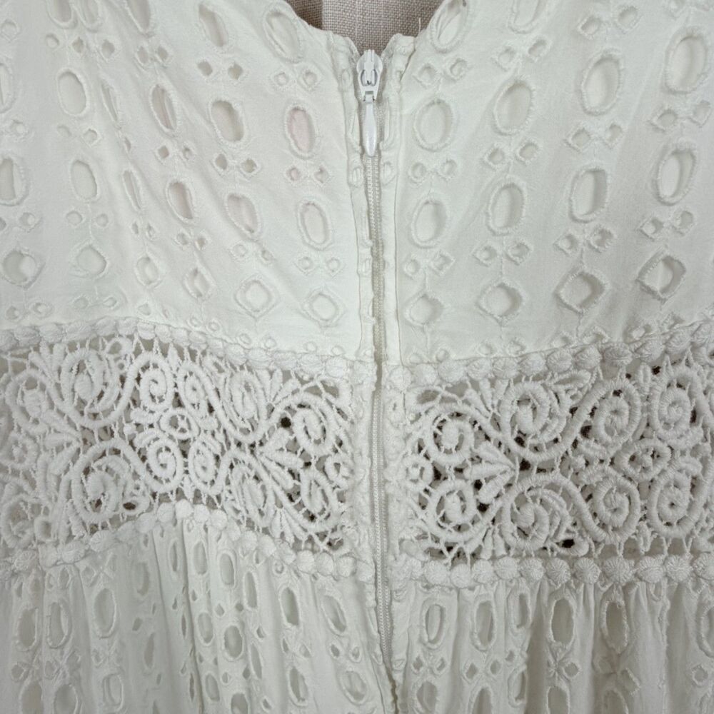 lilly pulitzer melody eyelit maxi bridal resort coastal white women's dress 10 - Picture 14 of 14